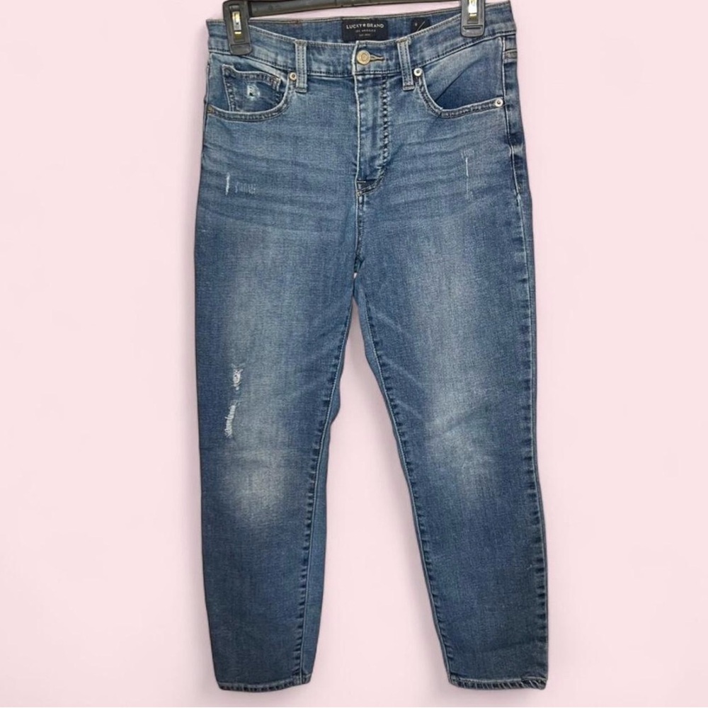 🍀Lucky Brand 8 / 29 Slim Straight Ankle Jeans - Dark Wash
